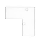 Endkappe E93 Aluminium weiß RAL 9003 für Profil VA5, 2 STK, inkl. Schrauben