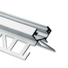 FP5 Profilo LED per piastrelle angolo esterno 300 cm, strisce LED max. 12 mm