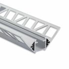 FP8V2 Profilo LED per piastrelle angolo interno 200 cm, strisce LED max. 12 mm