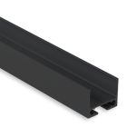 PL10 LED surface profile/universal cable channel for PL series black RAL 9005, 200 cm