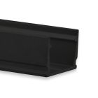PL4 LED AUFBAU-Profil 200 cm schwarz RAL 9005, LED Stripes max. 10 mm