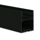 PN17V1 LED Profilo da costruzione 200 cm, simmetrico, nero RAL 9005, strisce LED max. 30 mm