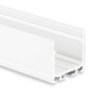 PN6V2 LED surface profile 200 cm, high, powder-coated white RAL 9010, LED strips max. 20 mm