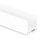 PN8 LED Profilo da costruzione 200 cm, bianco RAL 9010, strisce LED max. 16 mm