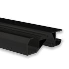 VA6 Profilo battiscopa a LED nero RAL 9005
