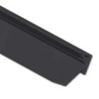 WP1 LED corner profile 30/60°, 200 cm, black RAL 9005, LED Strips max. 18mm