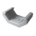 Magnet holder plastic silver Z47 for profile PO23V2